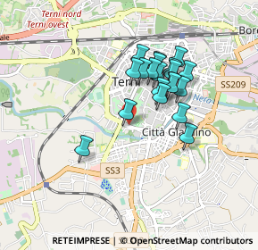 Mappa Via Aleardo Aleardi, 05100 Terni TR, Italia (0.744)