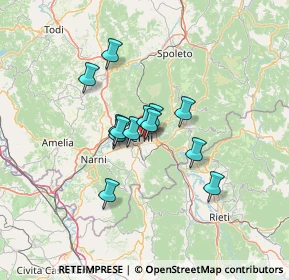 Mappa Via di Vitalone, 05100 Terni TR, Italia (9.38385)