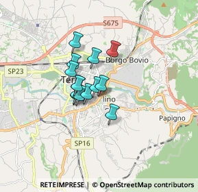 Mappa Via di Vitalone, 05100 Terni TR, Italia (1.075)