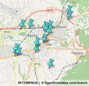 Mappa Via di Vitalone, 05100 Terni TR, Italia (1.87133)