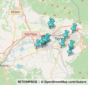 Mappa Via Vocabolo Sabbione, 05100 Terni TR, Italia (2.75083)