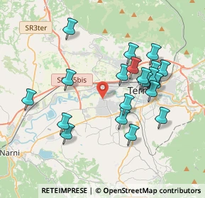Mappa Via Vocabolo Sabbione, 05100 Terni TR, Italia (3.823)