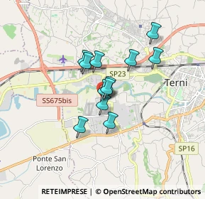 Mappa Via Vocabolo Sabbione, 05100 Terni TR, Italia (1.20917)