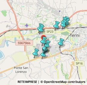 Mappa Via Vocabolo Sabbione, 05100 Terni TR, Italia (1.44533)