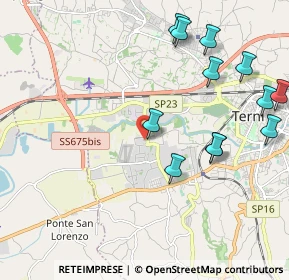 Mappa Via Vocabolo Sabbione, 05100 Terni TR, Italia (2.48667)