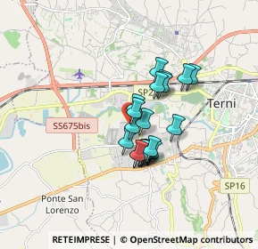 Mappa Via Vocabolo Sabbione, 05100 Terni TR, Italia (1.2)