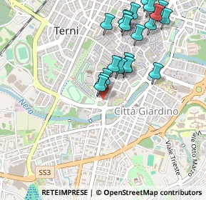 Mappa Viale dell' Annunziata, 05100 Terni TR, Italia (0.5585)