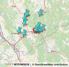 Mappa Via Giovanni XXIII, 05100 Terni TR, Italia (10.145)