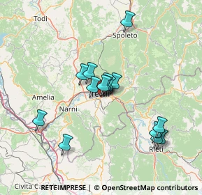 Mappa Via Giovanni XXIII, 05100 Terni TR, Italia (12.374)