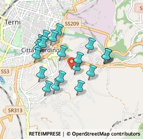 Mappa Via Gisa Giani, 05100 Terni TR, Italia (0.8155)