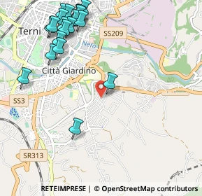Mappa Via Anna Kuliscioff, 05100 Terni TR, Italia (1.392)