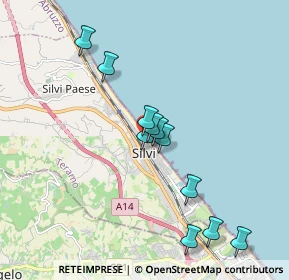 Mappa Via del Popolo, 64028 Silvi TE, Italia (1.80091)