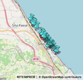 Mappa Via del Popolo, 64028 Silvi TE, Italia (1.0145)