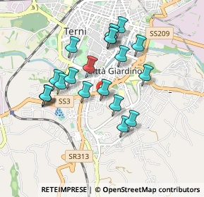 Mappa Via Fratelli Cervi, 05100 Terni TR, Italia (0.8605)