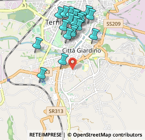 Mappa Via Fratelli Cervi, 05100 Terni TR, Italia (1.0975)