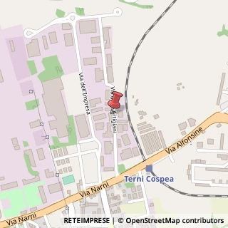 Mappa Via degli Artigiani, 10, 05100 Terni, Terni (Umbria)