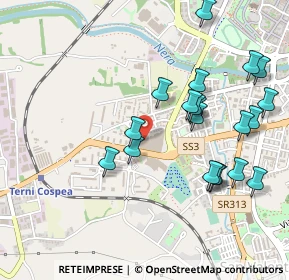 Mappa Centro Commerciale Cospea, 05100 Terni TR, Italia (0.5435)
