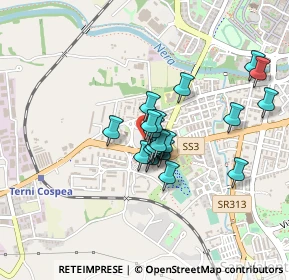 Mappa Centro Commerciale Cospea, 05100 Terni TR, Italia (0.331)