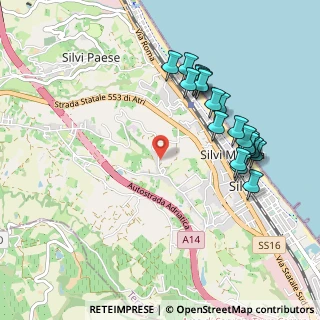 Mappa Via Stagliano, 64028 Silvi TE, Italia (1.0755)