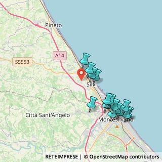 Mappa Via Stagliano, 64028 Silvi TE, Italia (4.182)