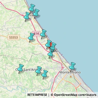 Mappa Via Stagliano, 64028 Silvi TE, Italia (4.43833)