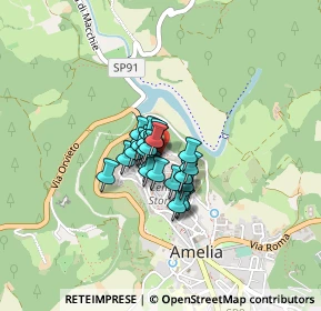 Mappa Via delle Mura, 05022 Amelia TR, Italia (0.22308)