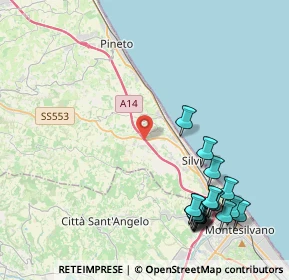 Mappa Autostrada Adriatica, 64028 Silvi TE, Italia (5.52778)