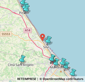 Mappa Sottopasso pedonale stazione Ferroviaria di Silvi, 64028 Silvi TE, Italia (5.92545)