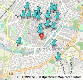 Mappa Via delle Conce, 05100 Terni TR, Italia (0.5105)