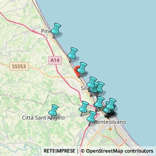 Mappa Via Bindi, 64028 Silvi TE, Italia (4.3945)