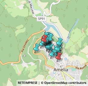 Mappa Via dell'Ospedale, 05022 Amelia TR, Italia (0.21538)