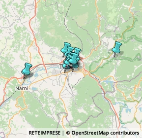 Mappa Via Franco Molé, 05100 Terni TR, Italia (3.43077)