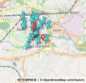 Mappa Via Franco Molé, 05100 Terni TR, Italia (0.716)