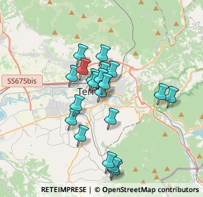Mappa Via Franco Molé, 05100 Terni TR, Italia (2.9555)