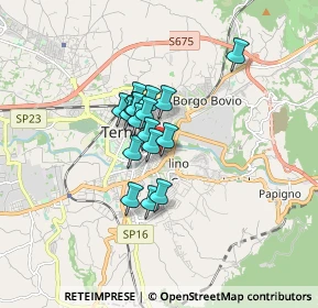 Mappa Via Franco Molé, 05100 Terni TR, Italia (1.09059)