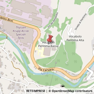 Mappa Vocabolo pentima bassa 21, 05100 Terni, Terni (Umbria)