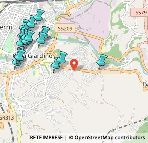 Mappa Via Mola di Bernardo, 05100 Terni TR, Italia (1.3865)