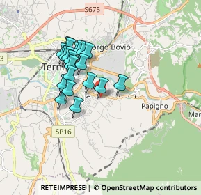 Mappa Via Mola di Bernardo, 05100 Terni TR, Italia (1.518)