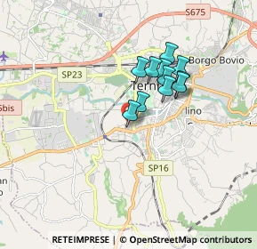 Mappa Via Scoglio di Quarto, 05100 Terni TR, Italia (1.33091)