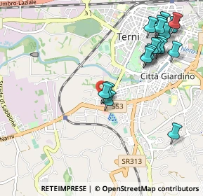 Mappa Via Scoglio di Quarto, 05100 Terni TR, Italia (1.2785)