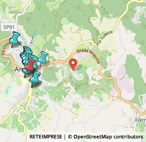 Mappa Strada del Fondo, 05022 Amelia TR, Italia (1.346)