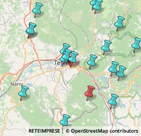 Mappa Via Campomicciolo, 05100 Terni TR, Italia (9.73684)