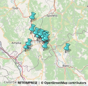 Mappa Via Campomicciolo, 05100 Terni TR, Italia (7.46133)