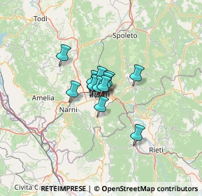 Mappa Via Giuseppe di Vittorio, 05100 Terni TR, Italia (6.33769)