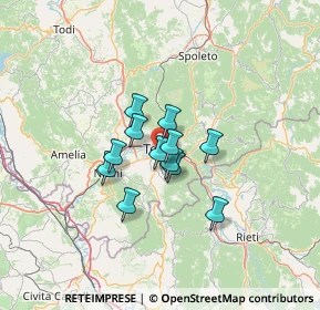 Mappa Via Giuseppe di Vittorio, 05100 Terni TR, Italia (8.61667)