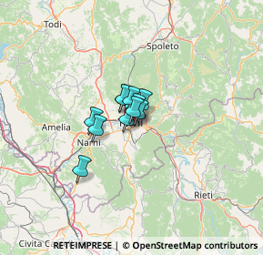 Mappa Via Giuseppe di Vittorio, 05100 Terni TR, Italia (5.53727)