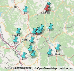 Mappa Via Giuseppe di Vittorio, 05100 Terni TR, Italia (15.73059)