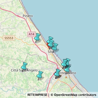 Mappa Via Roma, 64028 Silvi TE, Italia (4.07385)