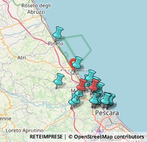 Mappa Via Roma, 64028 Silvi TE, Italia (7.5825)