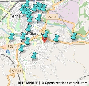 Mappa Via Linda Malnati, 05100 Terni TR, Italia (1.197)